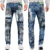 Cipo & Baxx Regular Fit Jeans Herren Stonewashed  CD591 Blue W31/L32