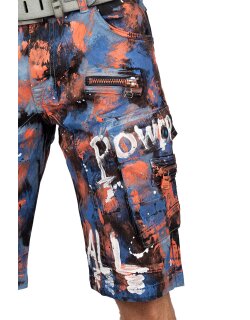 Cipo & Baxx Regular Fit Shorts Herren Ohne Waschung  CK204 Blue W30