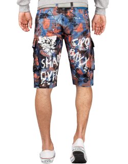 Cipo & Baxx regular fit Shorts Herren Mid Waist CK204 Blue W38