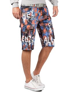 Cipo & Baxx regular fit Shorts Herren Mid Waist CK204 Blue W38