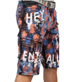 Cipo & Baxx regular fit Shorts Herren Mid Waist CK204 Blue W38