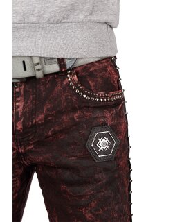 Cipo & Baxx Regular Fit Shorts Herren Ohne Waschung  CK207 Bordeaux W29