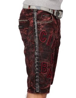 Cipo & Baxx Regular Fit Shorts Herren Ohne Waschung  CK207 Bordeaux W29