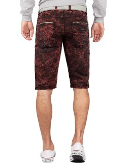 Cipo & Baxx regular fit Shorts Herren Mid Waist CK207 Bordeaux W34