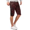 Cipo & Baxx Regular Fit Shorts Herren Ohne Waschung  CK207 Bordeaux W34