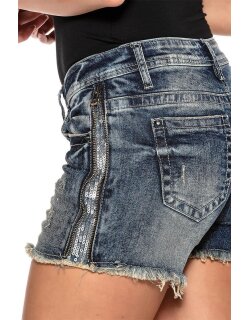 Cipo & Baxx Damen Shorts WK158 Blau W28