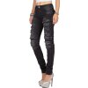 Cipo & Baxx Damen Jeans WD383 Schwarz W27/L32