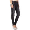 Cipo & Baxx Damen Jeans WD383 Schwarz W27/L32