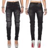 Cipo & Baxx slim fit Jeans Damen Stonewashed WD383 Black W28/L32
