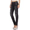 Cipo & Baxx Damen Jeans WD383 Schwarz W26/L34