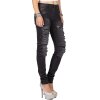 Cipo & Baxx Damen Jeans WD383 Schwarz W27/L34