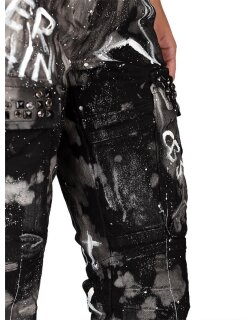Cipo & Baxx Damen Jeans WD397 Schwarz W30/L32