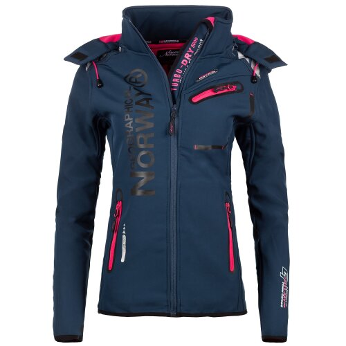 Geographical Norway Regular Fit Allwetterjacke Damen Ohne Waschung  Reine Lady Navy XL