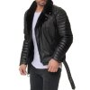 Reichstadt Herren Jacke Schwarz - RS008 PU - Black Zipper M