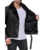 Reichstadt Herren Jacke Schwarz - RS008 PU - Black Zipper M