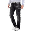 Cipo & Baxx Herren Jeans CD296 Schwarz W30/L32