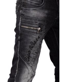 Cipo & Baxx Herren Jeans CD296 Schwarz W32/L32