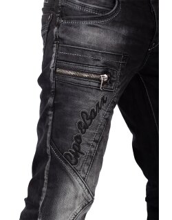Cipo & Baxx Herren Jeans CD296 Schwarz W33/L32
