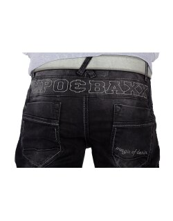 Cipo & Baxx Regular Fit Jeans Herren Stonewashed  CD296 Black W40/L32