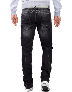 Cipo & Baxx Herren Jeans CD296 Schwarz W34/L34