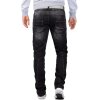 Cipo & Baxx Regular Fit Jeans Herren Stonewashed  CD296 Black W38/L34
