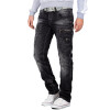 Cipo & Baxx Herren Jeans CD296 Schwarz W44/L34