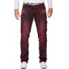 Cipo & Baxx Herren Jeans CD296 Bordeaux W40/L30