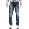Cipo & Baxx Regular Fit Jeans Herren Stonewashed  CD296 Blue W36/L32