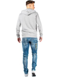 Cipo & Baxx Regular Fit Jeans Herren Stonewashed CD293 Blue W38/L32