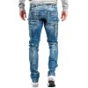Cipo & Baxx Regular Fit Jeans Herren Stonewashed CD293 Blue W38/L32