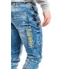 Cipo & Baxx Regular Fit Jeans Herren Stonewashed CD293 Blue W36/L34