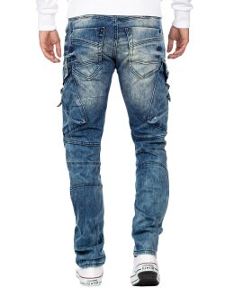 Cipo & Baxx regular fit Jeans Herren Stonewashed CD523 Blue W30/L32