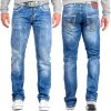 Cipo & Baxx regular fit Jeans Herren Stonewashed C0595 Blue W32/L32