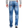 Cipo & Baxx regular fit Jeans Herren Stonewashed C0595 Blue W33/L32