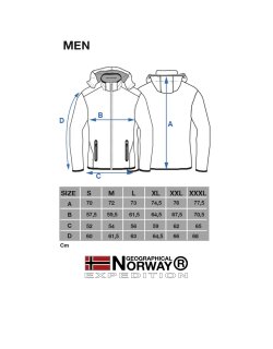 Geographical Norway Herren Jacke Royaute Men ASSORT D.GREY XL