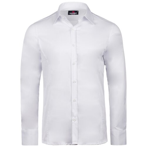Cipo & Baxx Herren Hemd CH166 White - Regular Fit - Langarm M