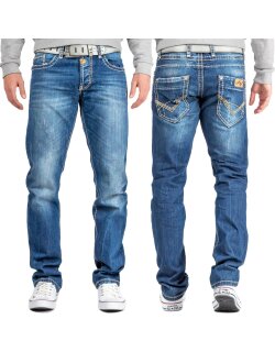 Cipo & Baxx Regular Fit Jeans Herren Stonewashed...
