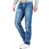 Cipo & Baxx Regular Fit Jeans Herren Stonewashed  C0688 Blue W38/L34