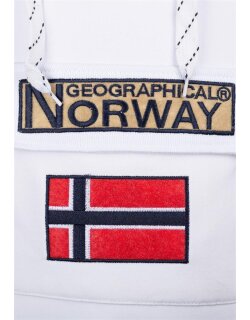 Geographical Norway Regular Fit Hoodie Herren Gymclass Men White XL