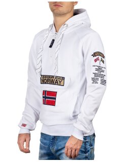 Geographical Norway Regular Fit Hoodie Herren Gymclass Men White XL