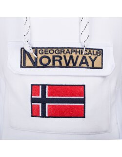 Geographical Norway Regular Fit Hoodie Herren Gymclass Men White XL