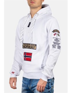 Geographical Norway Regular Fit Hoodie Herren Gymclass Men White XL
