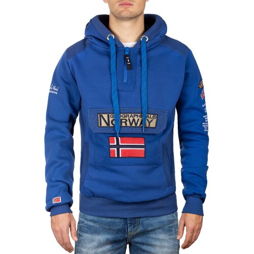 Geographical Norway Regular Fit Hoodie Herren Gymclass Men Blue M