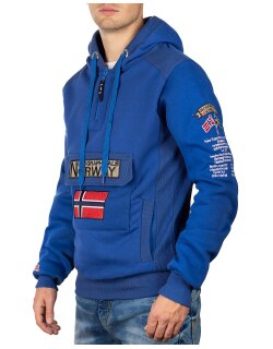 Geographical Norway Regular Fit Hoodie Herren Gymclass Men Blue XL