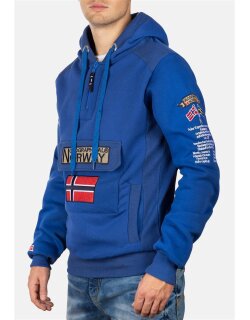 Geographical Norway Regular Fit Hoodie Herren Gymclass Men Blue XL