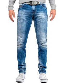 Cipo & Baxx straight fit Jeans Herren Stonewashed...