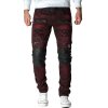 Cipo & Baxx slim fit Jeans Herren Stonewashed CD481 Bordeaux W46/L32