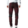 Cipo & Baxx Herren Jeans CD481 Bordeaux W48/L36