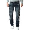 Cipo & Baxx regular fit Jeans Herren Stonewashed CD440 Blue W40/L36