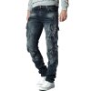 Cipo & Baxx regular fit Jeans Herren Stonewashed CD440 Blue W40/L36